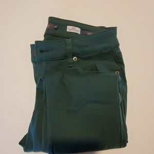 Green skinny straight Jeans